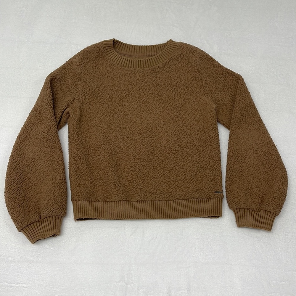 Abercrombie & Fitch Sherpa‎ Soft Crewneck Sweater sz Small